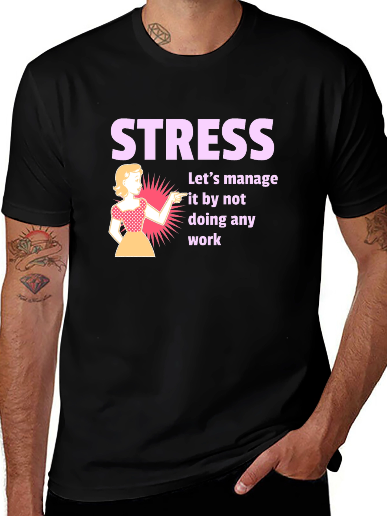 Variant 20 of Stress Management T-Shirt: Funny Work Humor Tee
