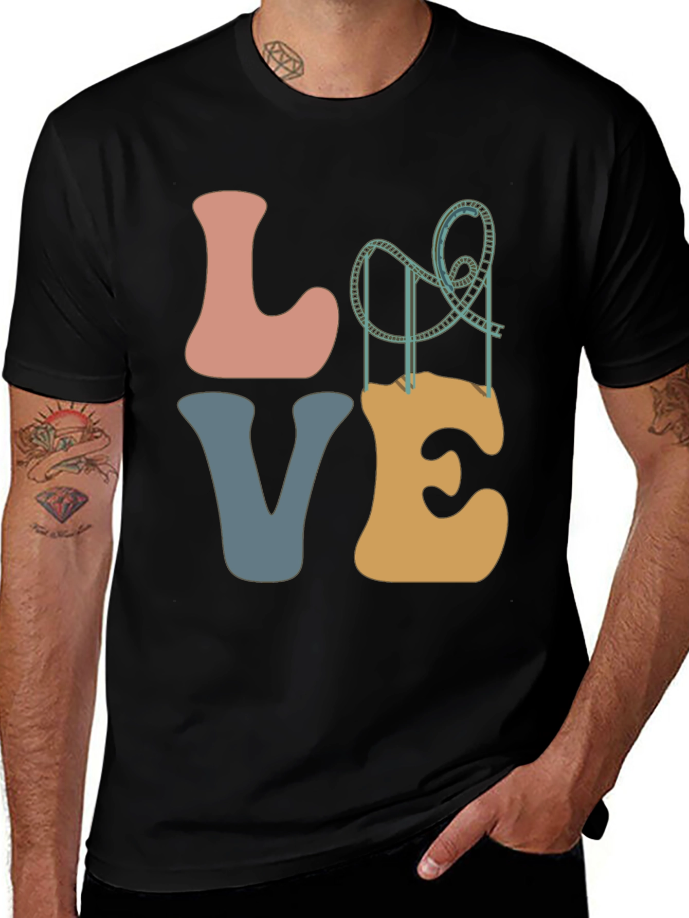 Variant 27 of Love Roller Coaster Graphic Tee