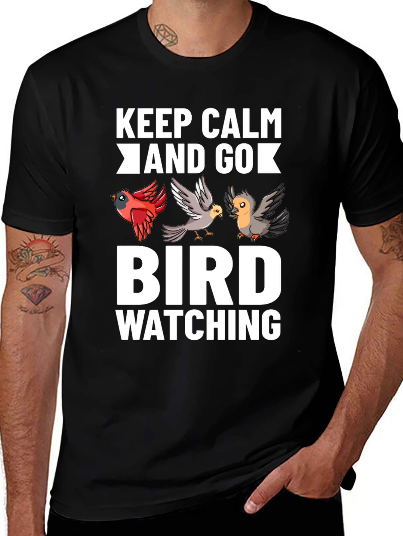 Variant 24 of Keep Calm and Go Bird Watching T-Shirt