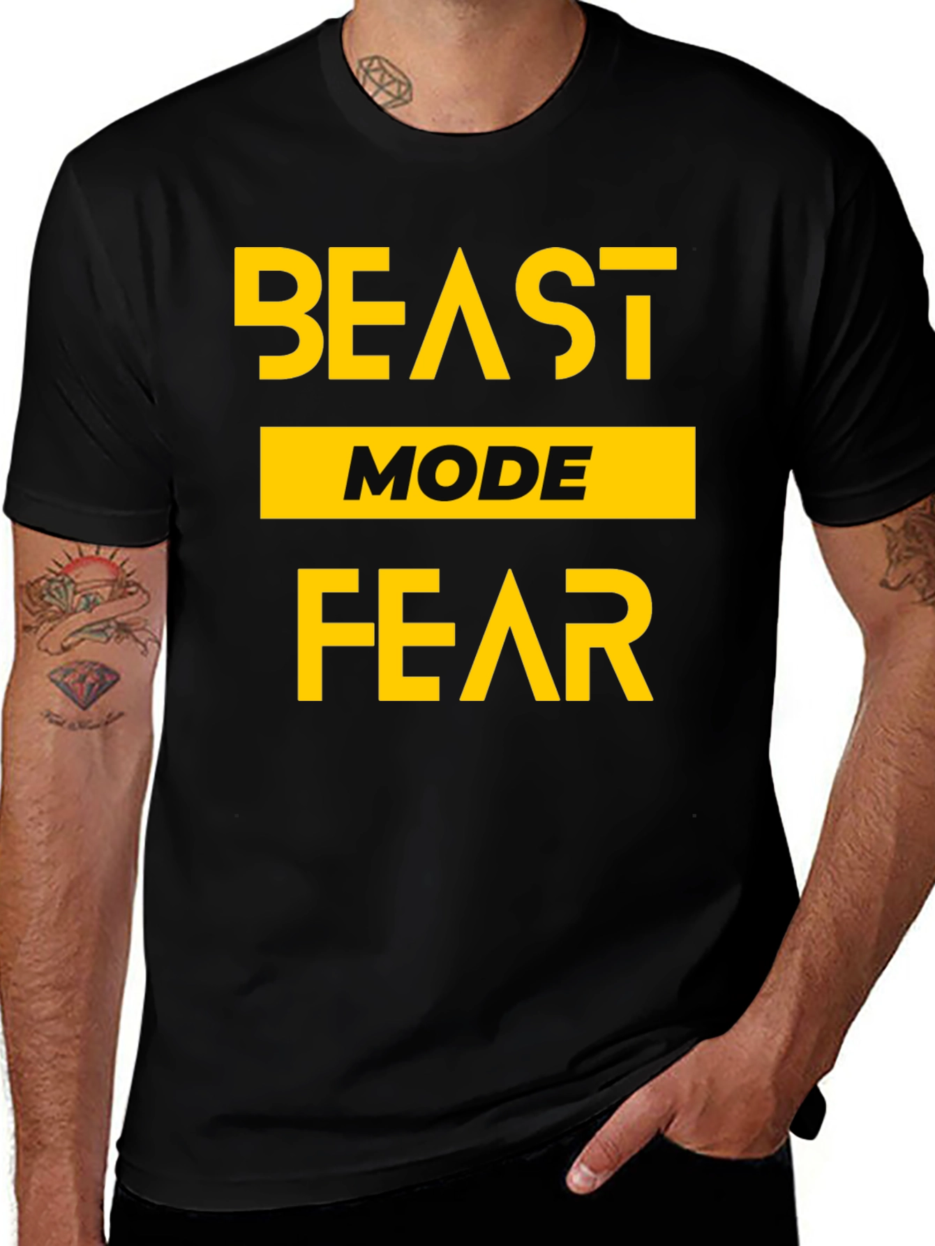 Variant 10 of Beast Mode Fear Black T-Shirt