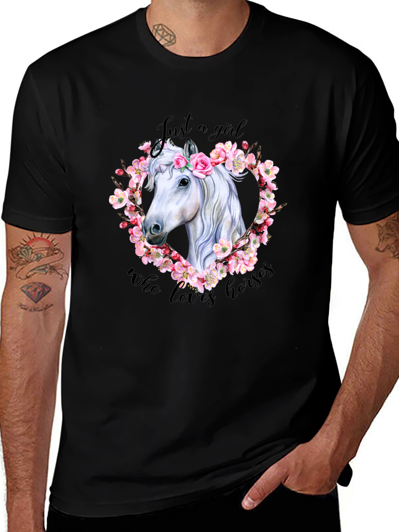 Variant 18 of Horse Lover T-Shirt - Just A Girl Who Loves Horses