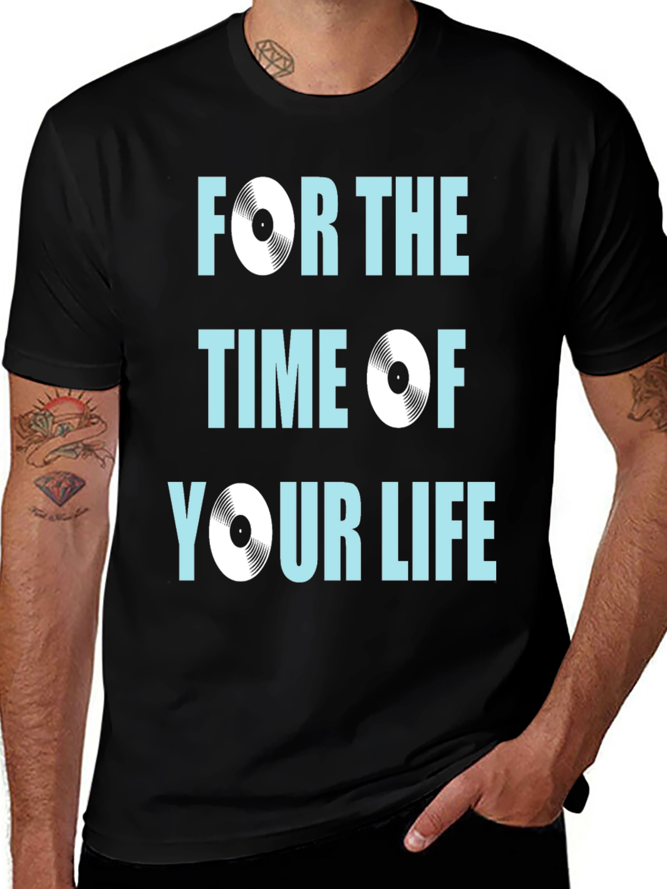 Variant 23 of Retro Vinyl Record T-Shirt - For the Time of Your Life!