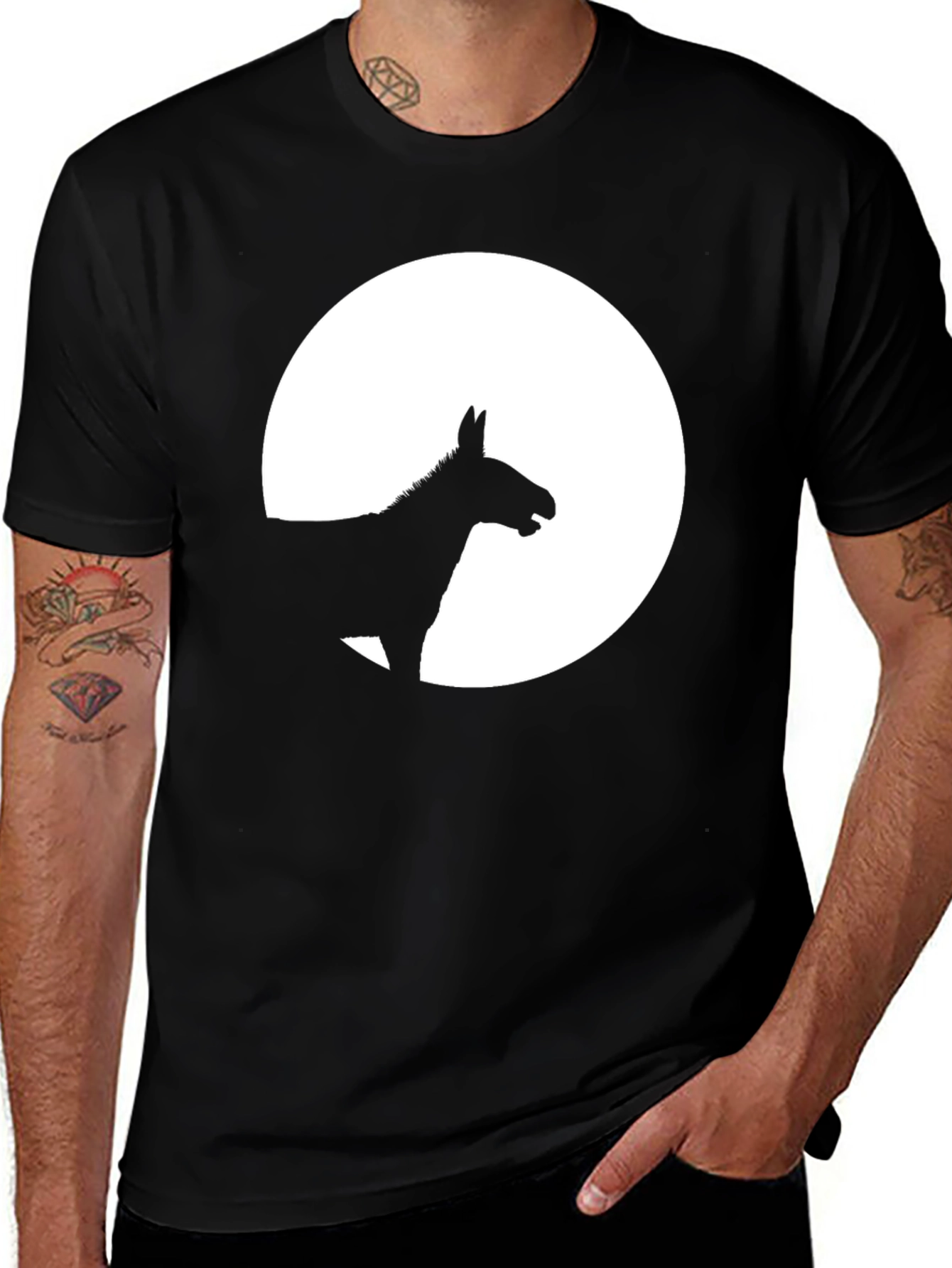 Variant 7 of Donkey Silhouette Graphic Tee
