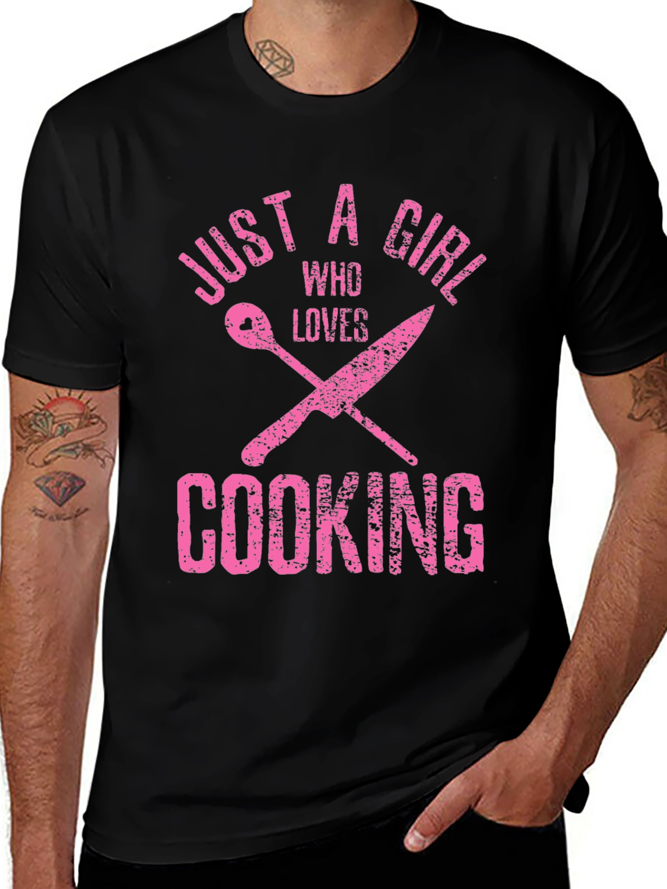 Variant 25 of Just A Girl Who Loves Cooking Graphic Tee