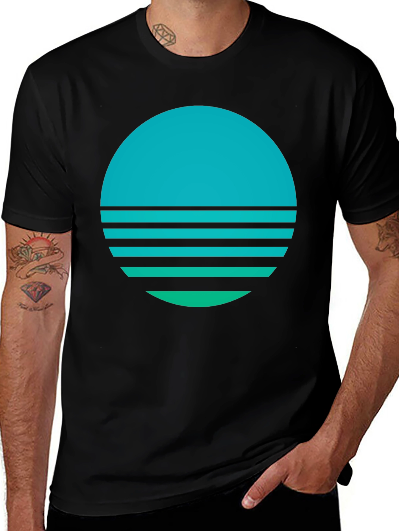 Variant 8 of Retro Sunset Graphic Tee - Cool & Stylish