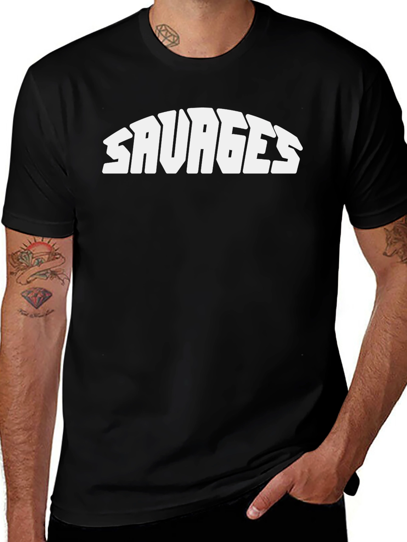 Variant 4 of Savages Graphic Tee - Bold Streetwear Style