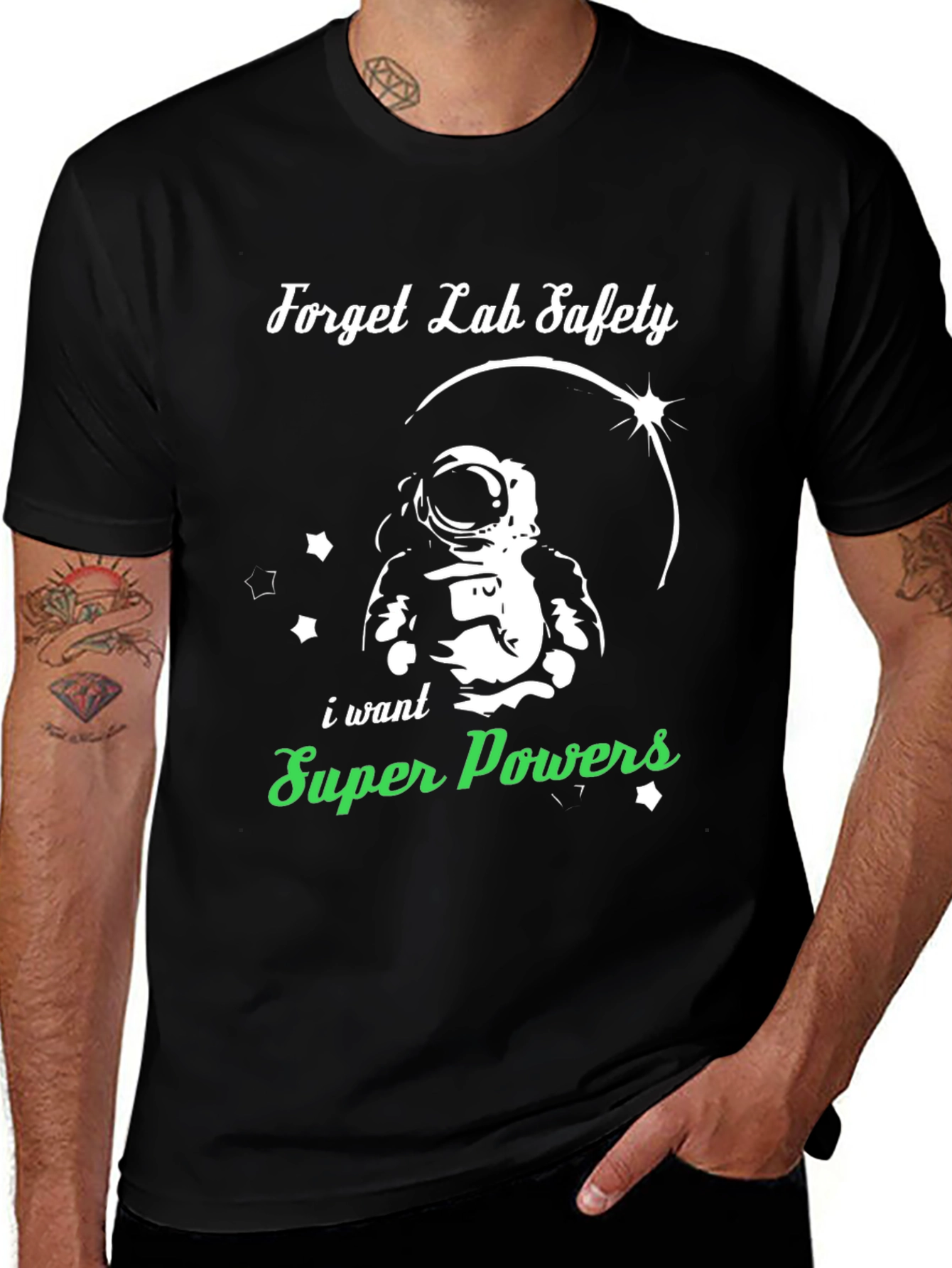 Forget Lab Safety T-Shirt: Super Powers!