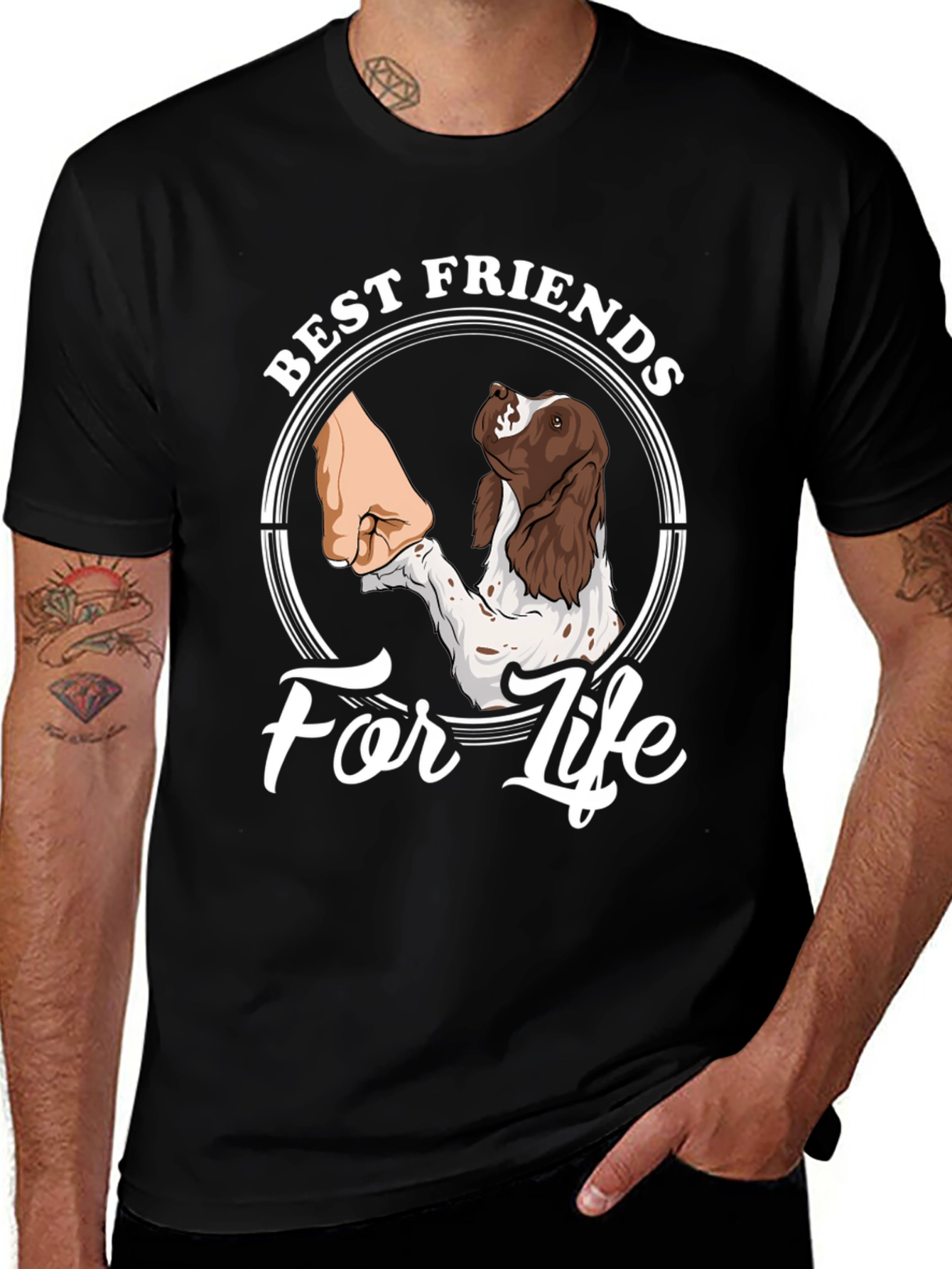 Variant 18 of Best Friends For Life T-Shirt - Dog Lover Apparel