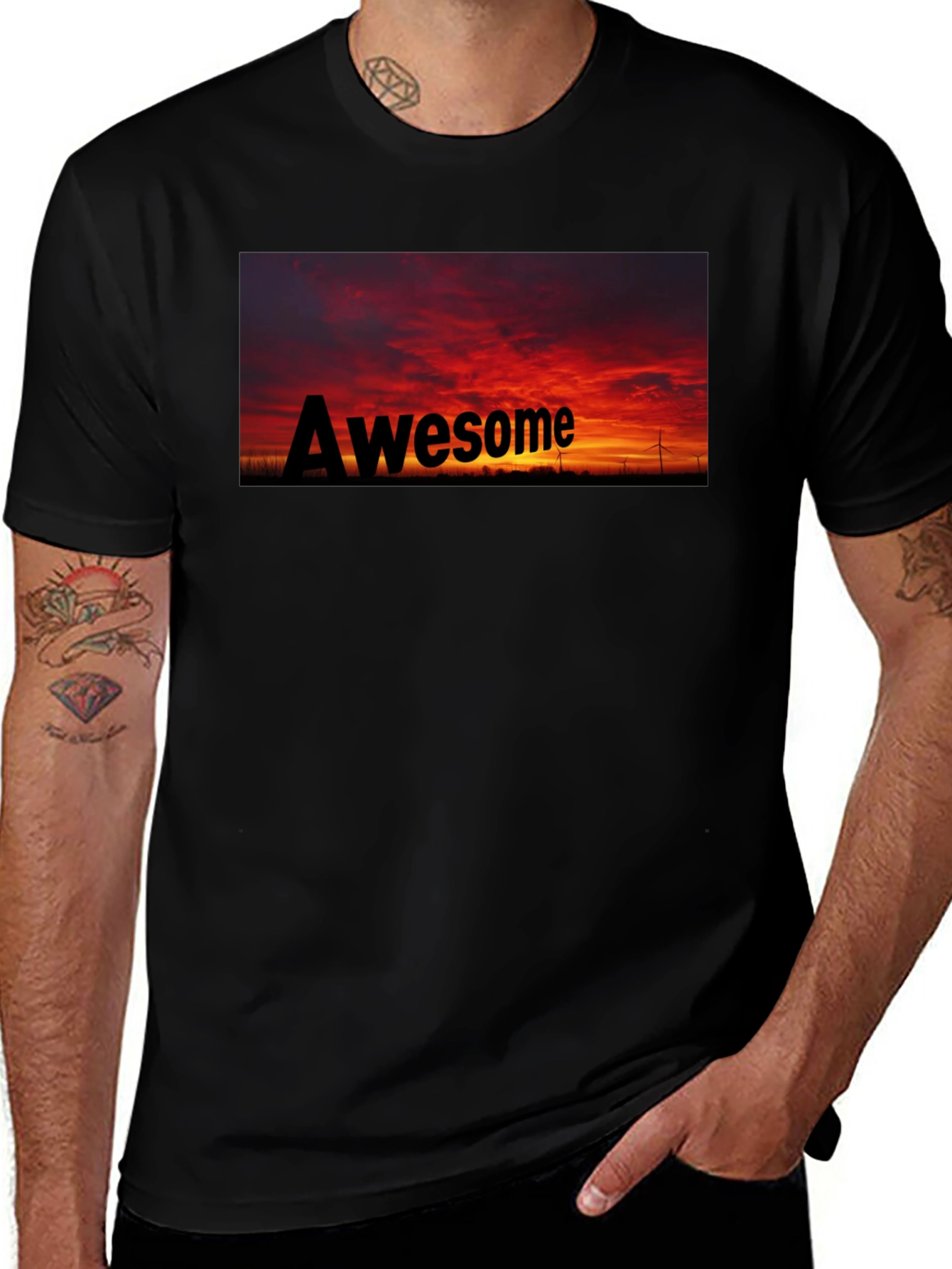 Variant 12 of Awesome Sunset Graphic T-Shirt - Trendy & Stylish