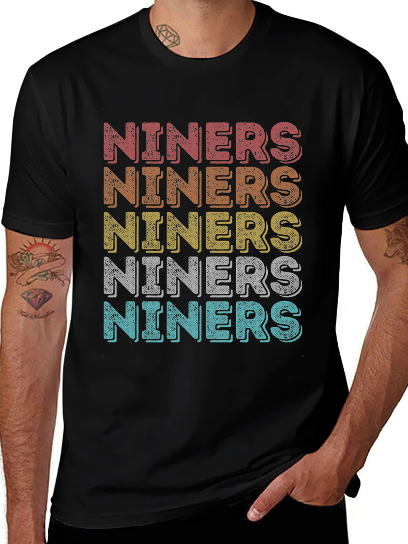 Niners Retro T-Shirt - Vintage Style Fan Apparel