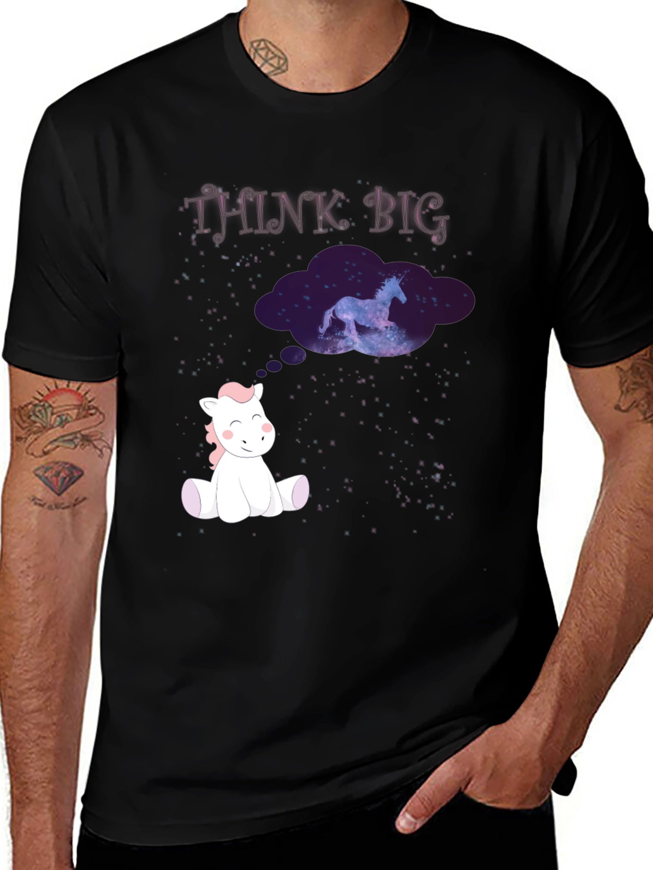 Variant 27 of Unicorn Think Big T-Shirt: Magical Dreamer Tee