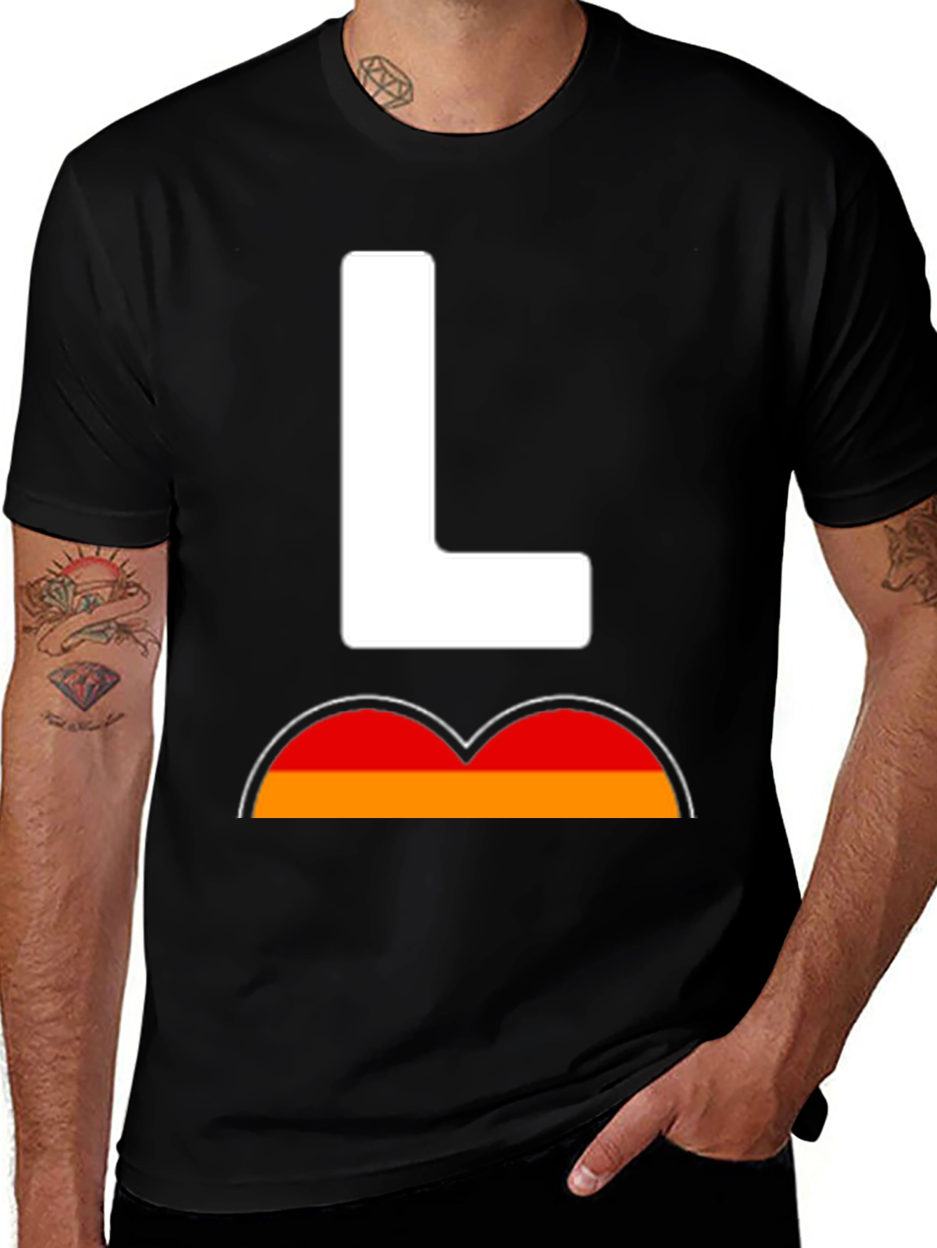 Variant 21 of Letter L Graphic Tee - Unique Design