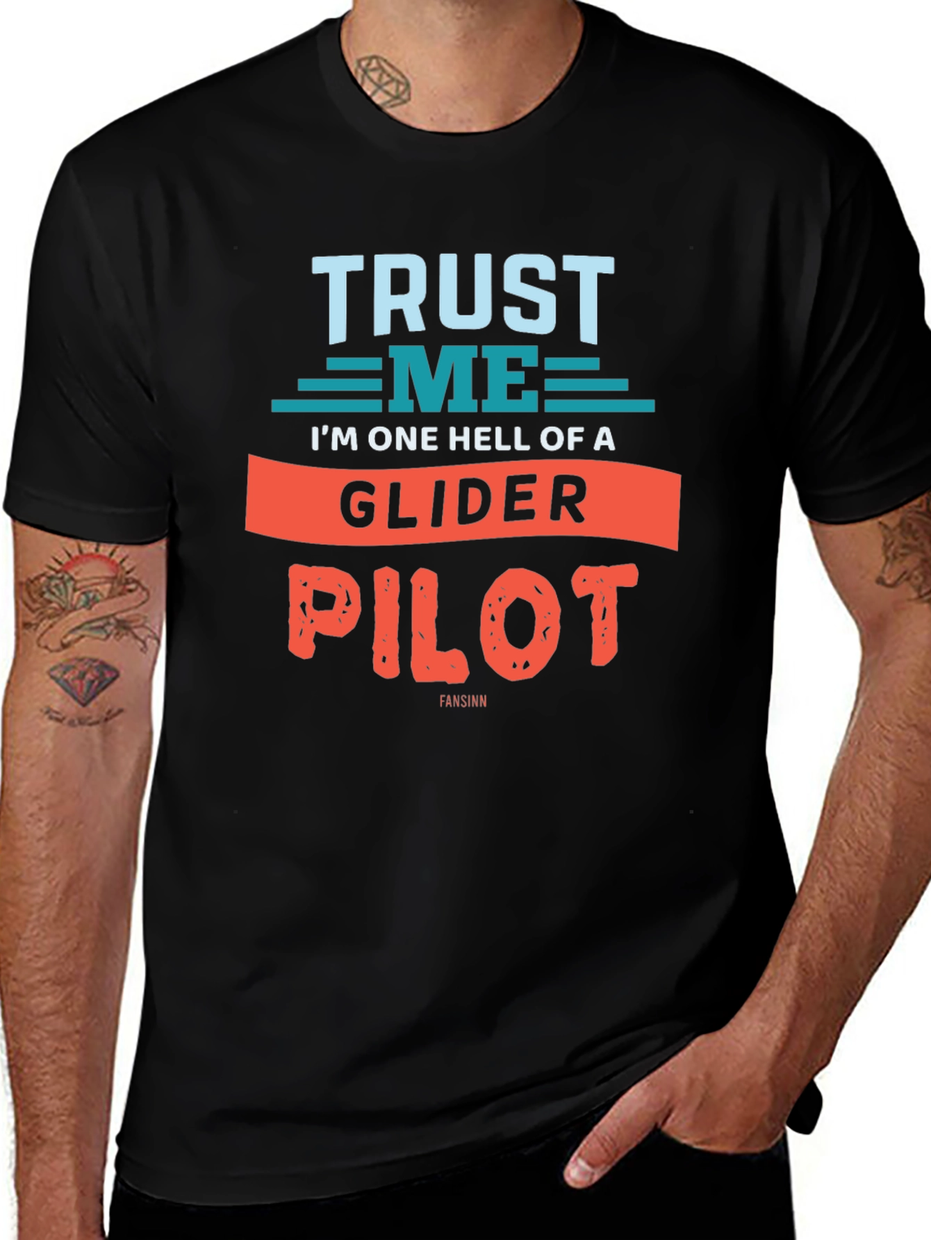 Variant 12 of Glider Pilot Graphic Tee - Trust Me Novelty T-Shirt