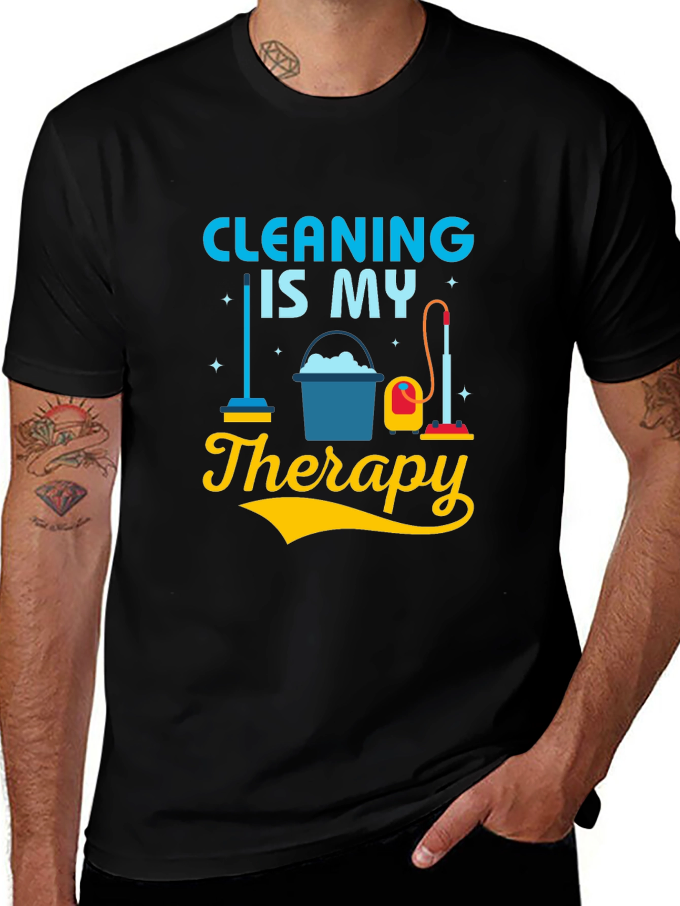 Variant 25 of Cleaning Is My Therapy T-Shirt