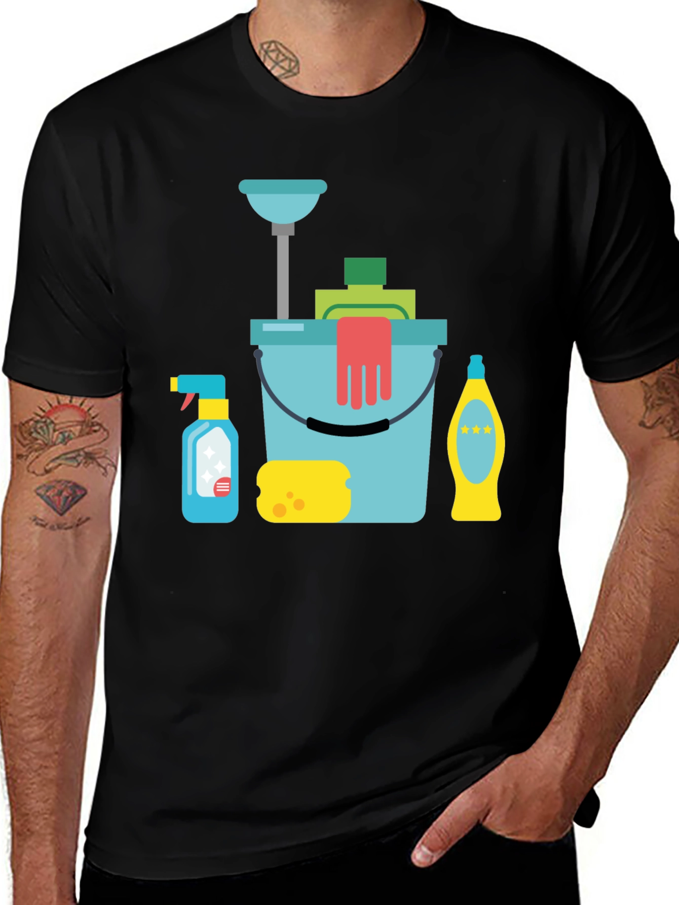 Cleaning Supplies Graphic T-Shirt