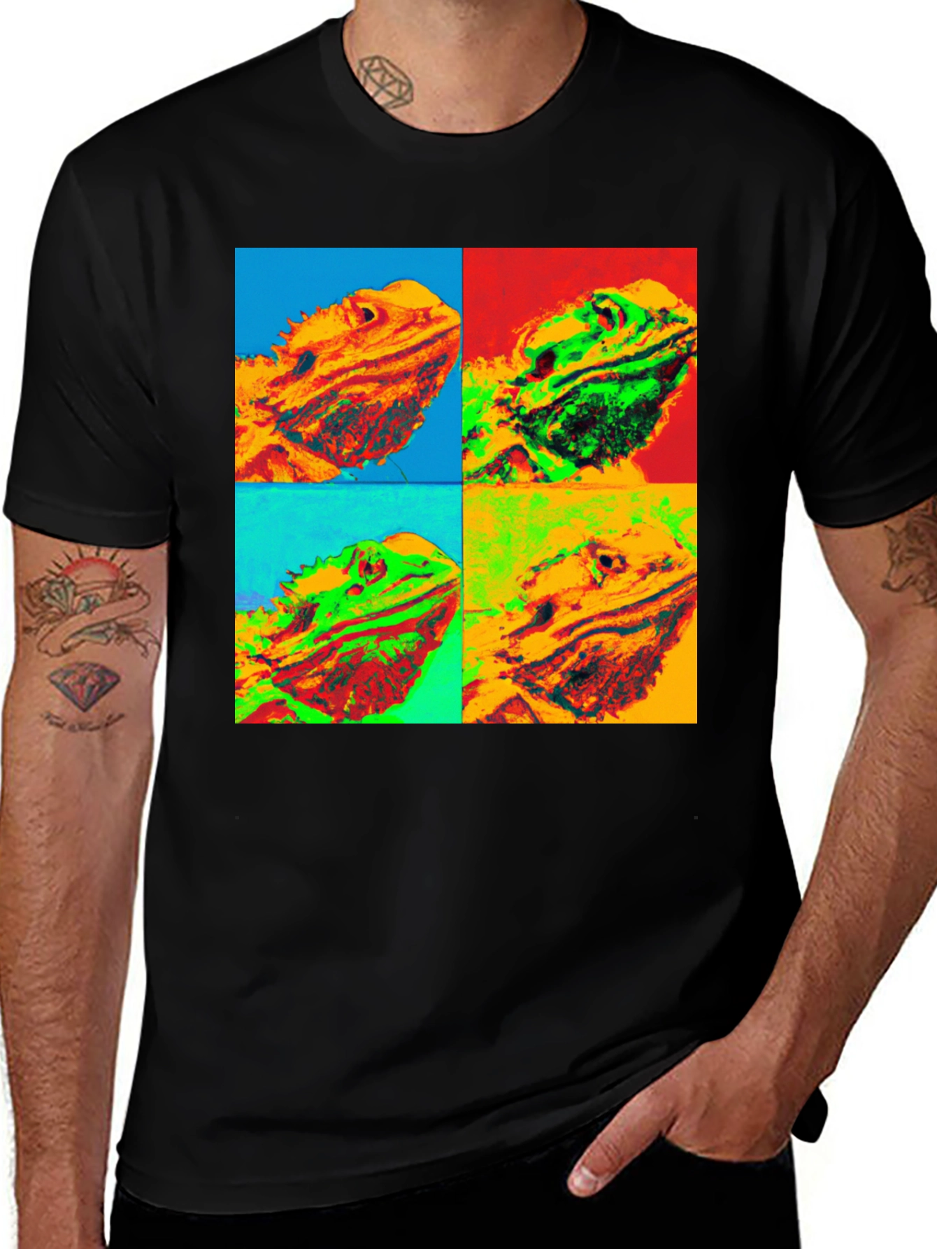 Variant 13 of Bearded Dragon Pop Art T-Shirt