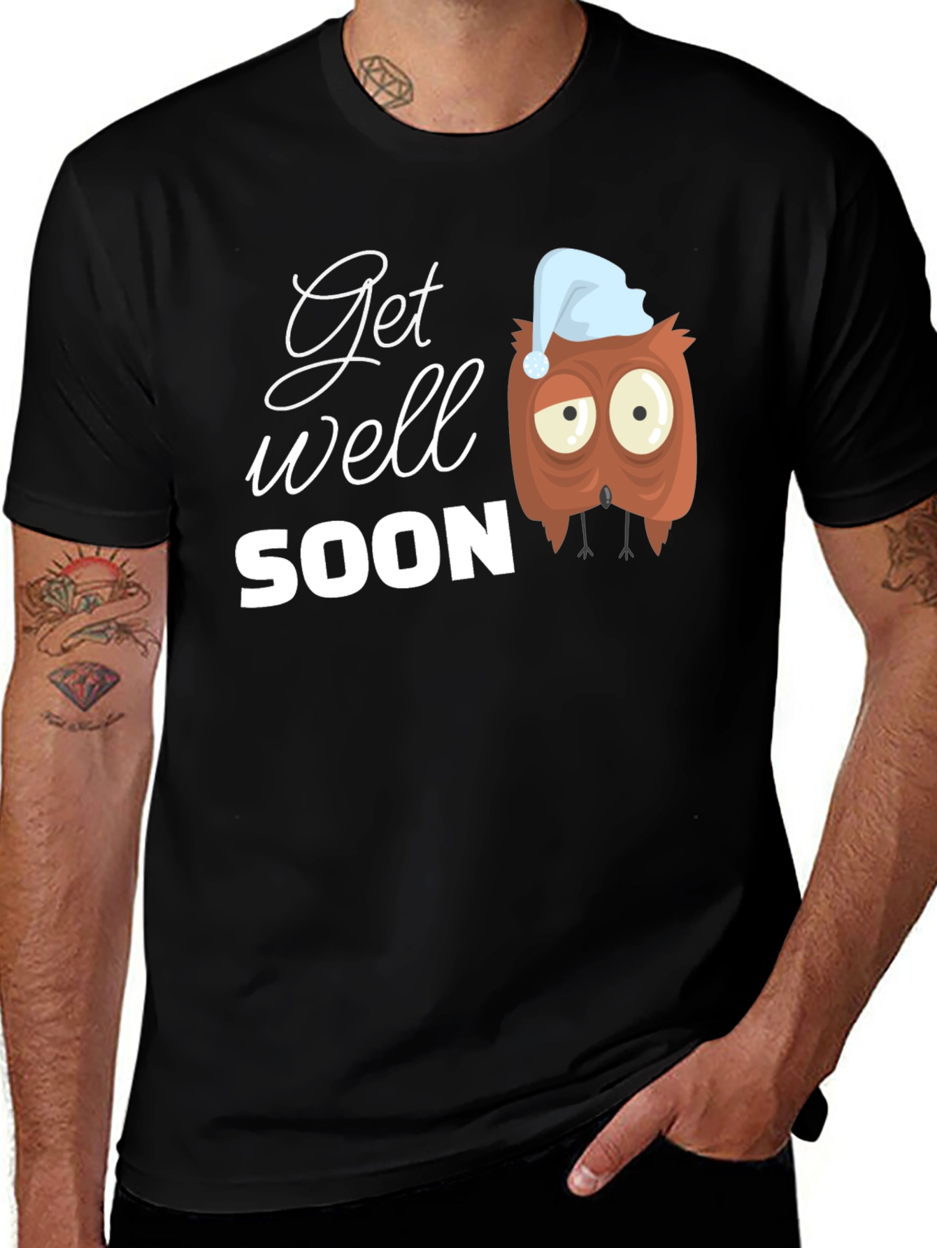 Variant 26 of Get Well Soon Owl Graphic T-Shirt