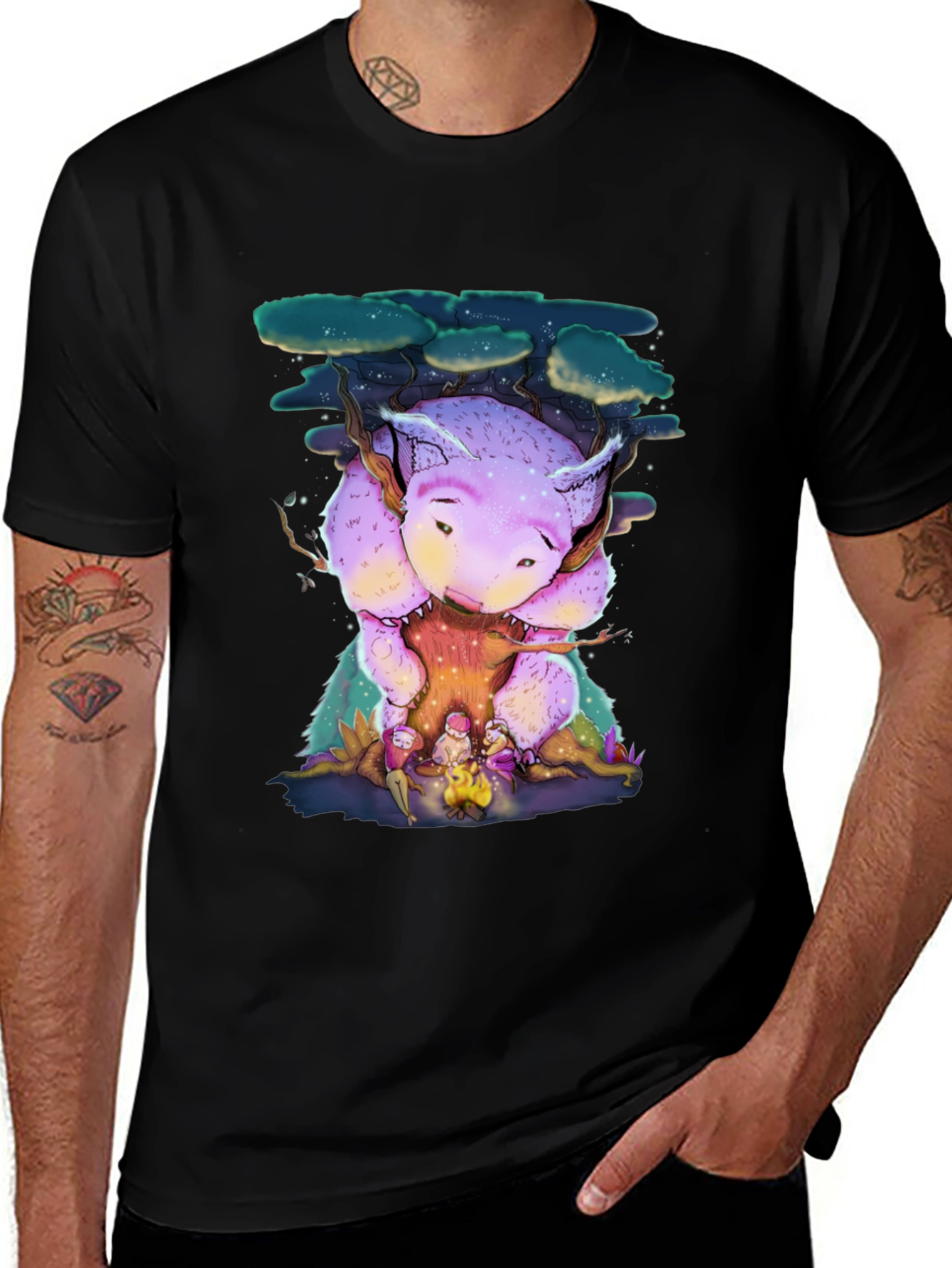 Variant 8 of Fantasy Forest Creature Graphic T-Shirt