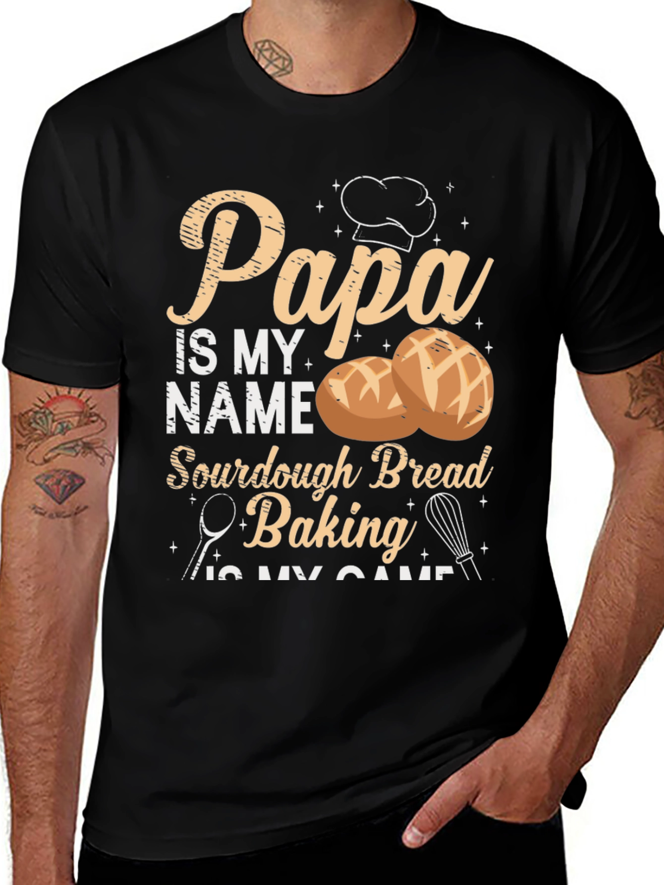Variant 15 of Papa Sourdough Bread Baking T-Shirt