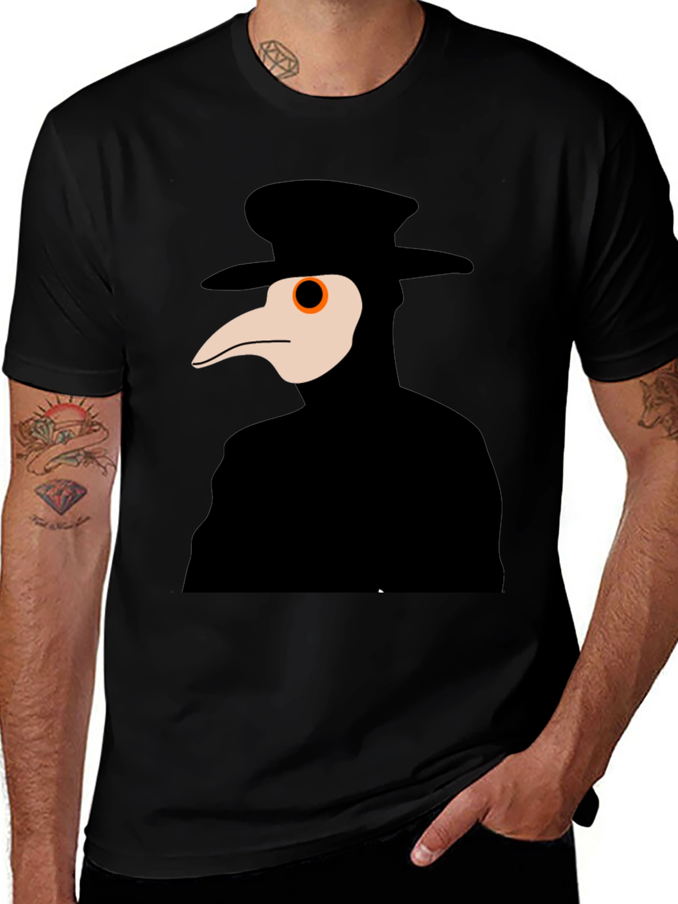 Variant 16 of Plague Doctor Graphic Tee - Unique Halloween Costume Shirt