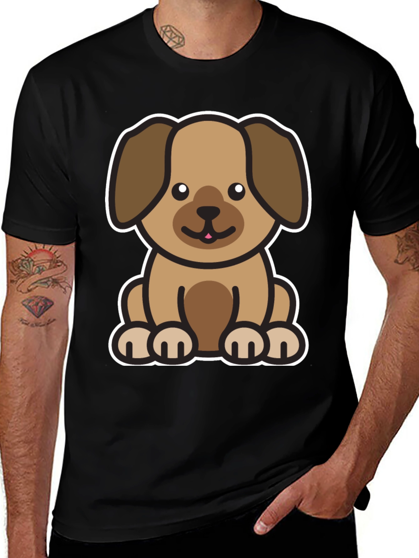 Variant 6 of Cute Dog Graphic T-Shirt