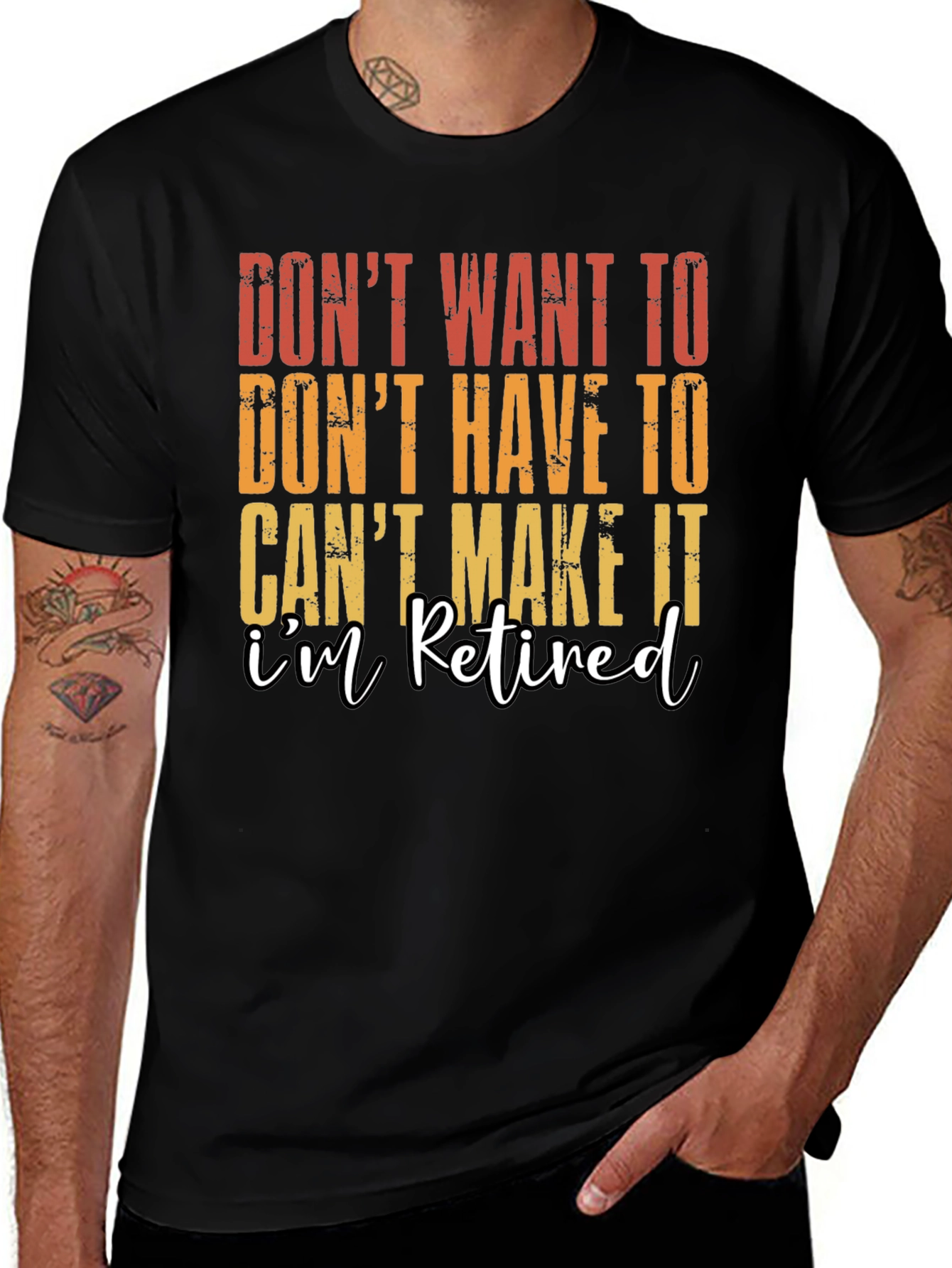 Variant 26 of Retired T-Shirt - Humorous Graphic Tee