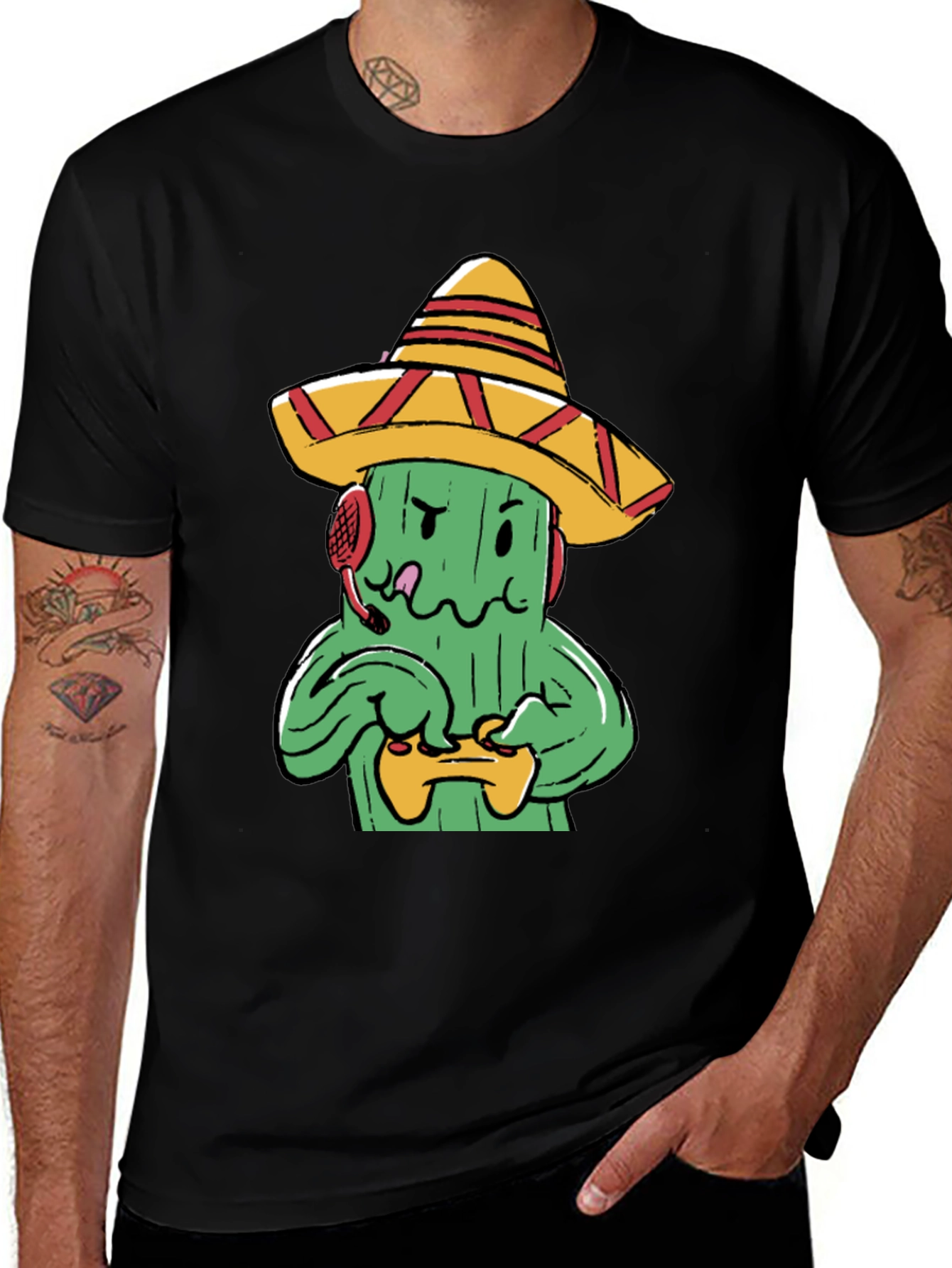 Variant 29 of Gaming Cactus T-Shirt - Wear Your Passion!