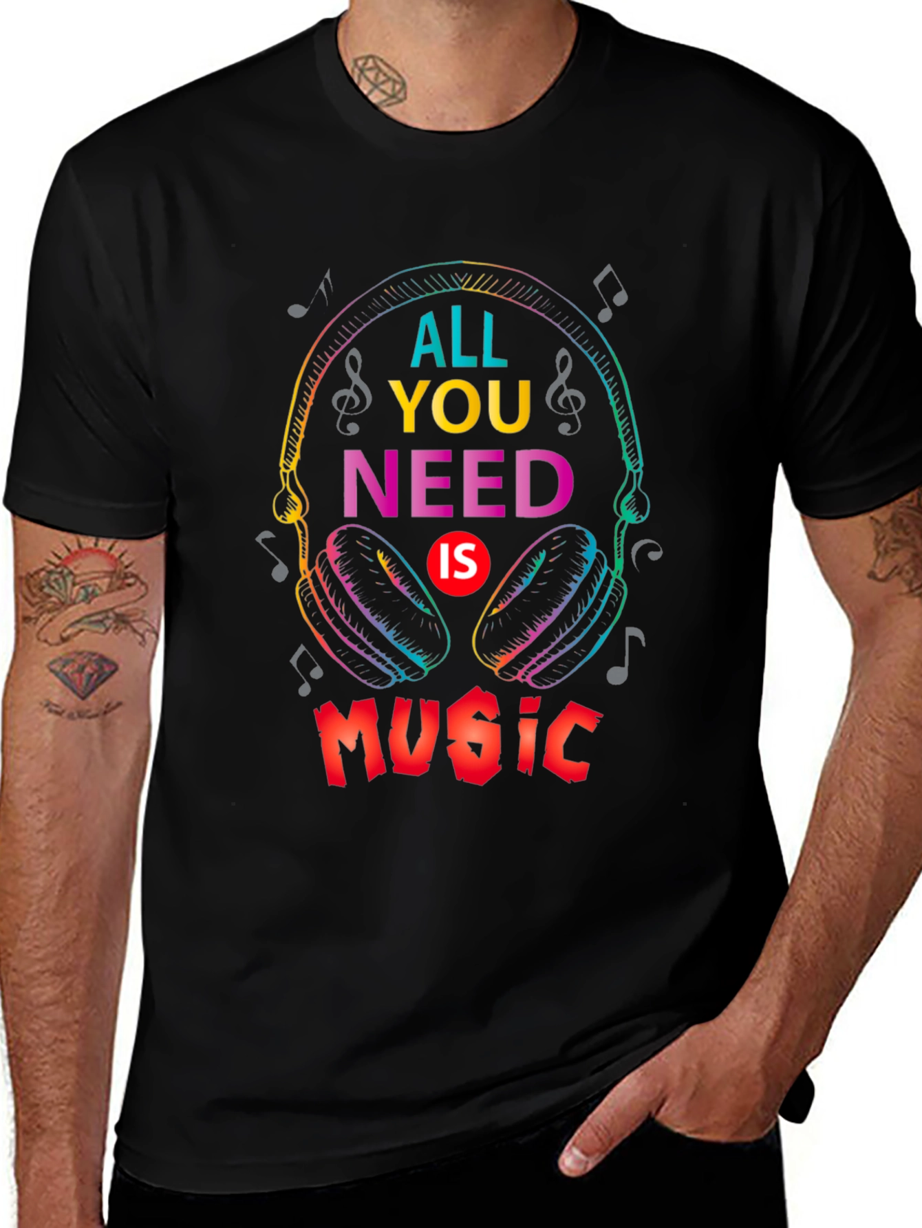 Variant 6 of All You Need Is Music Graphic Tee