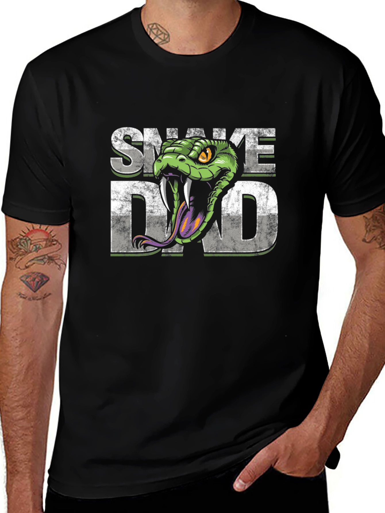 Variant 13 of Snake Dad T-Shirt - Reptile Lover Tee