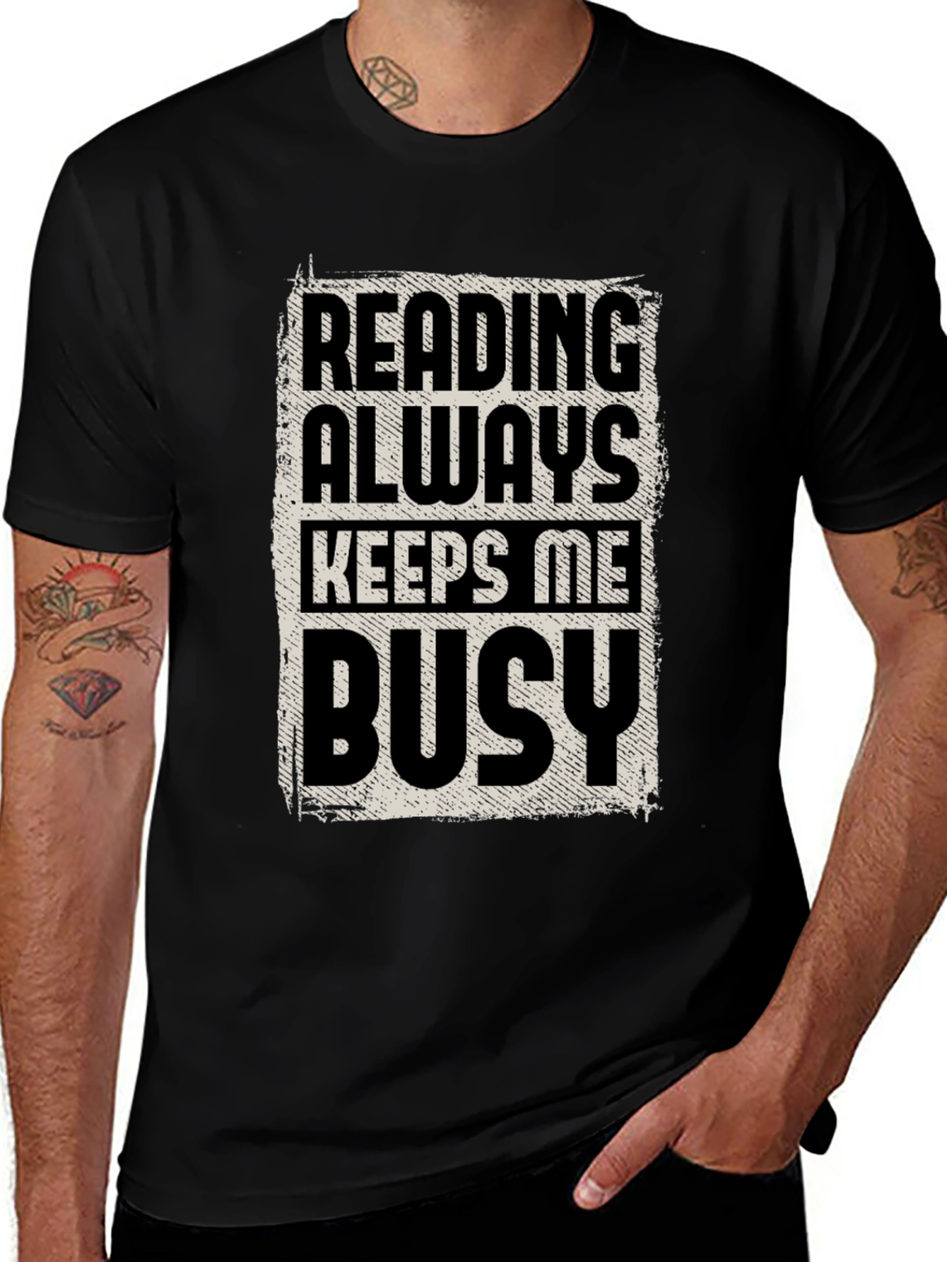 Variant 23 of Reading Keeps Me Busy Graphic Tee
