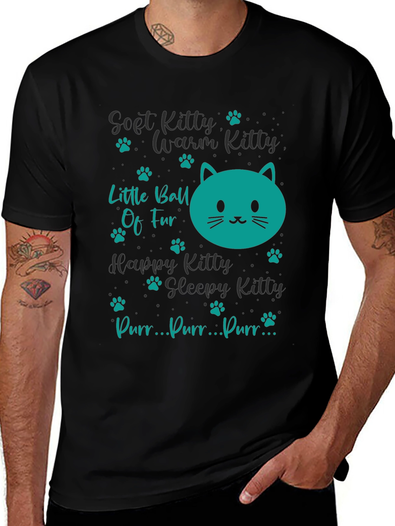 Variant 25 of Cute Kitty Song T-Shirt - Soft, Warm, & Happy!