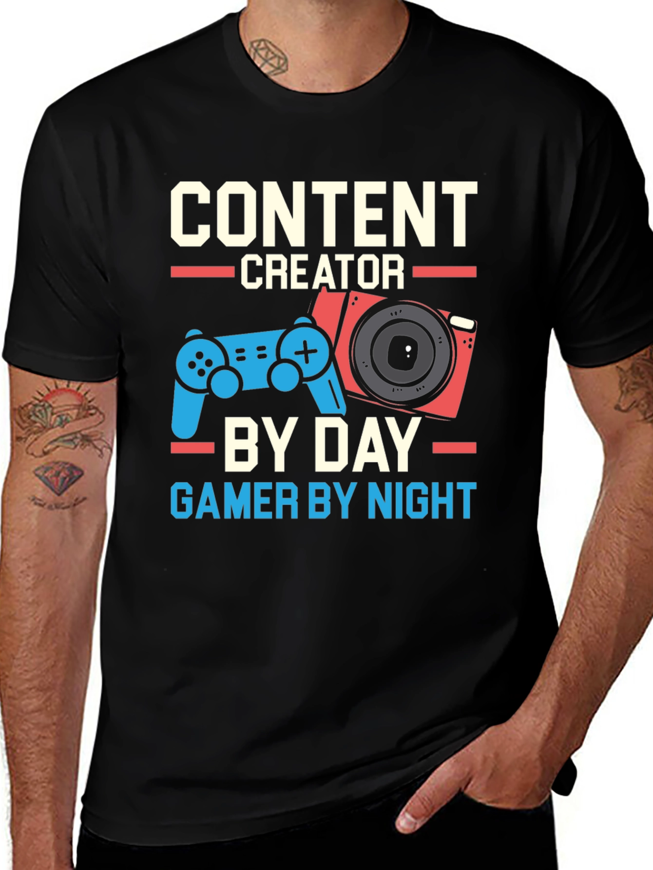 Variant 17 of Content Creator Gamer T-Shirt