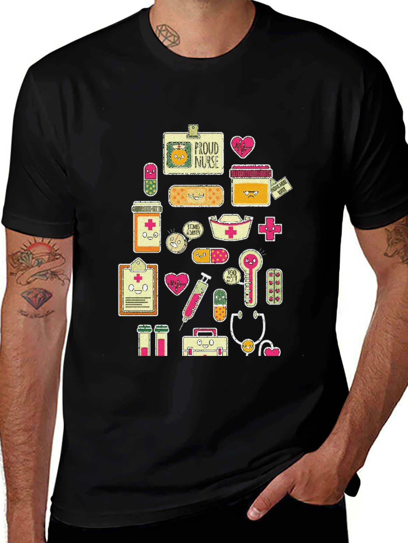 Variant 11 of Proud Nurse T-Shirt - Medical Professional Apparel