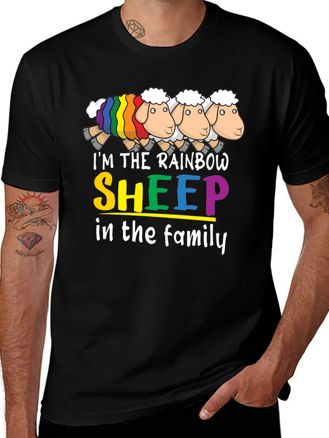 Variant 30 of Rainbow Sheep T-Shirt - LGBTQ Pride Apparel