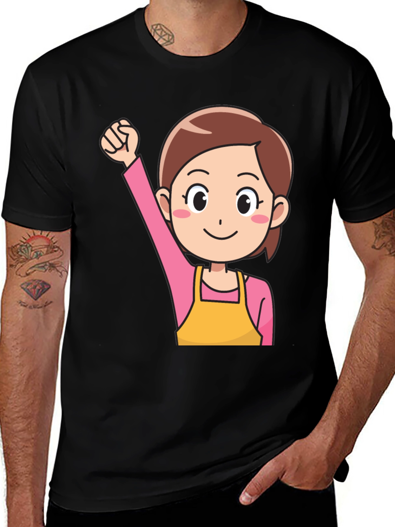 Variant 5 of Empowered Woman Cartoon T-Shirt