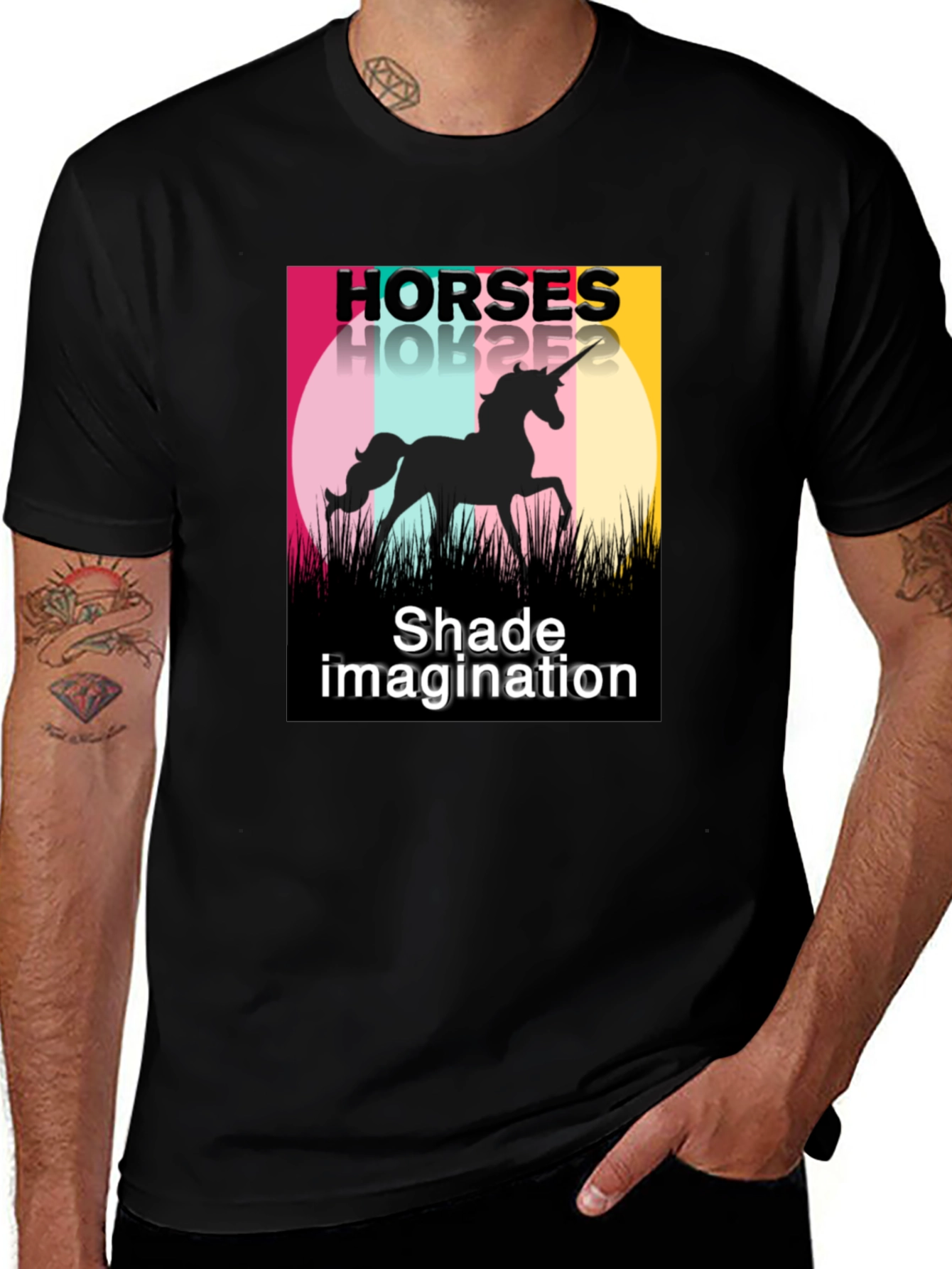 Variant 27 of Unicorn Silhouette Graphic Tee - Shade Imagination