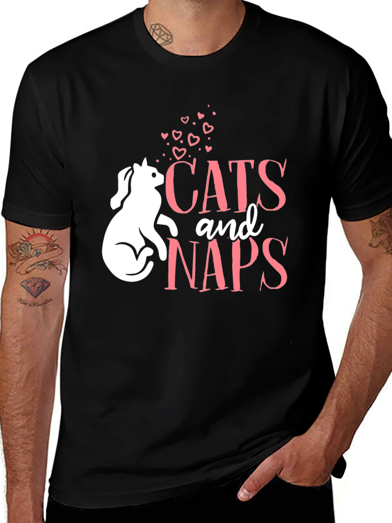 Variant 29 of Cats and Naps T-Shirt - Cute Cat Lover Tee