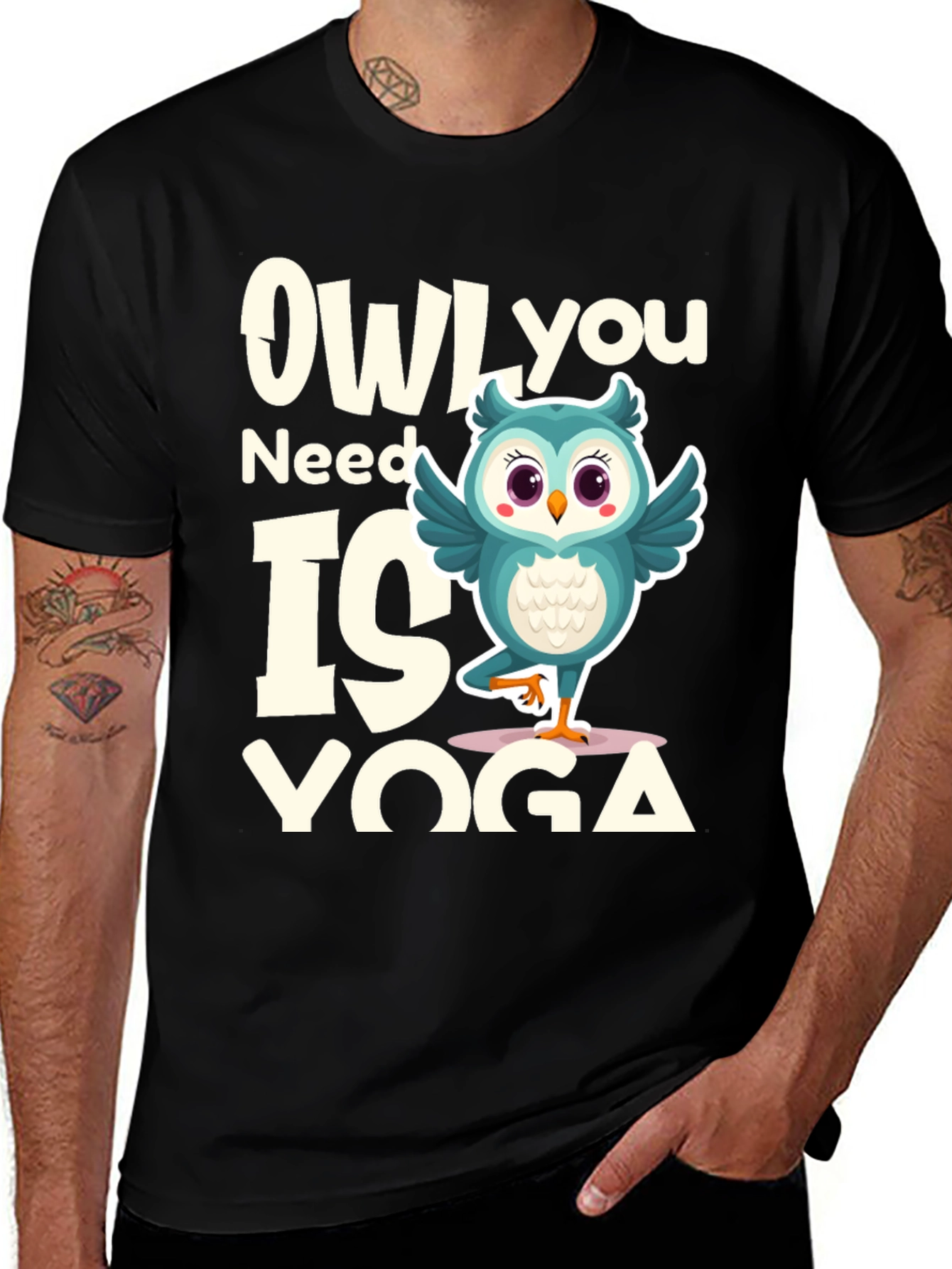 Variant 10 of Owl You Need Is Yoga Graphic T-Shirt