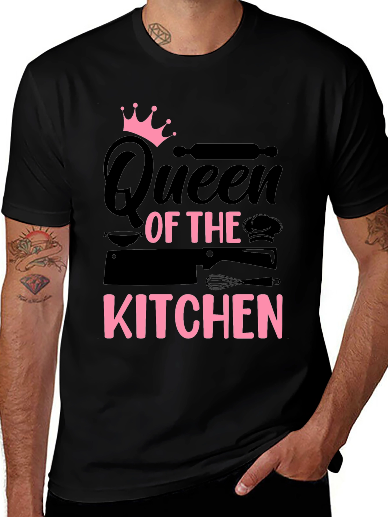 Queen of the Kitchen Black T-Shirt