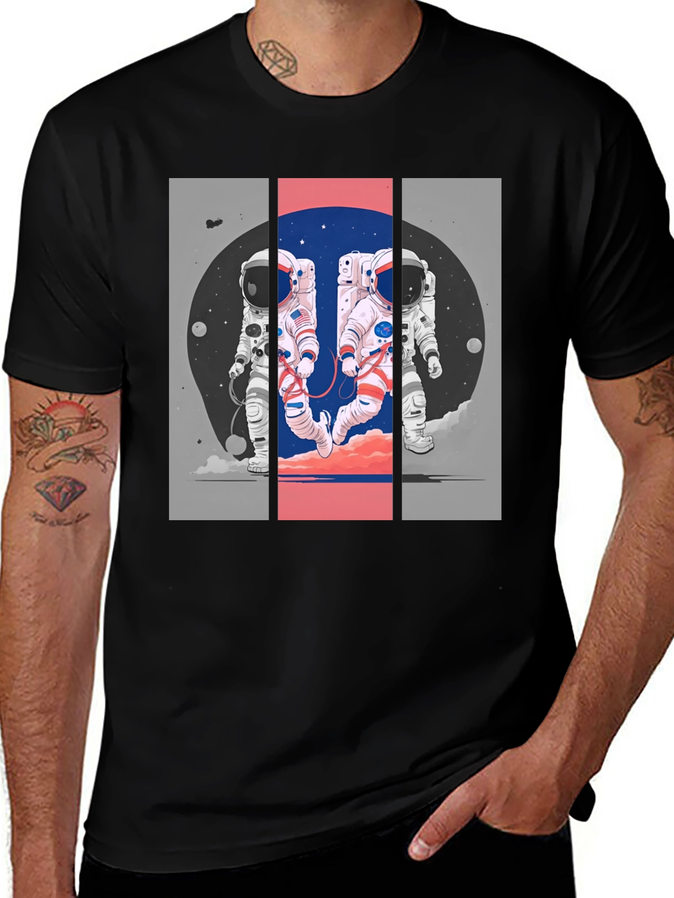 Variant 20 of Astronaut Duo Graphic T-Shirt