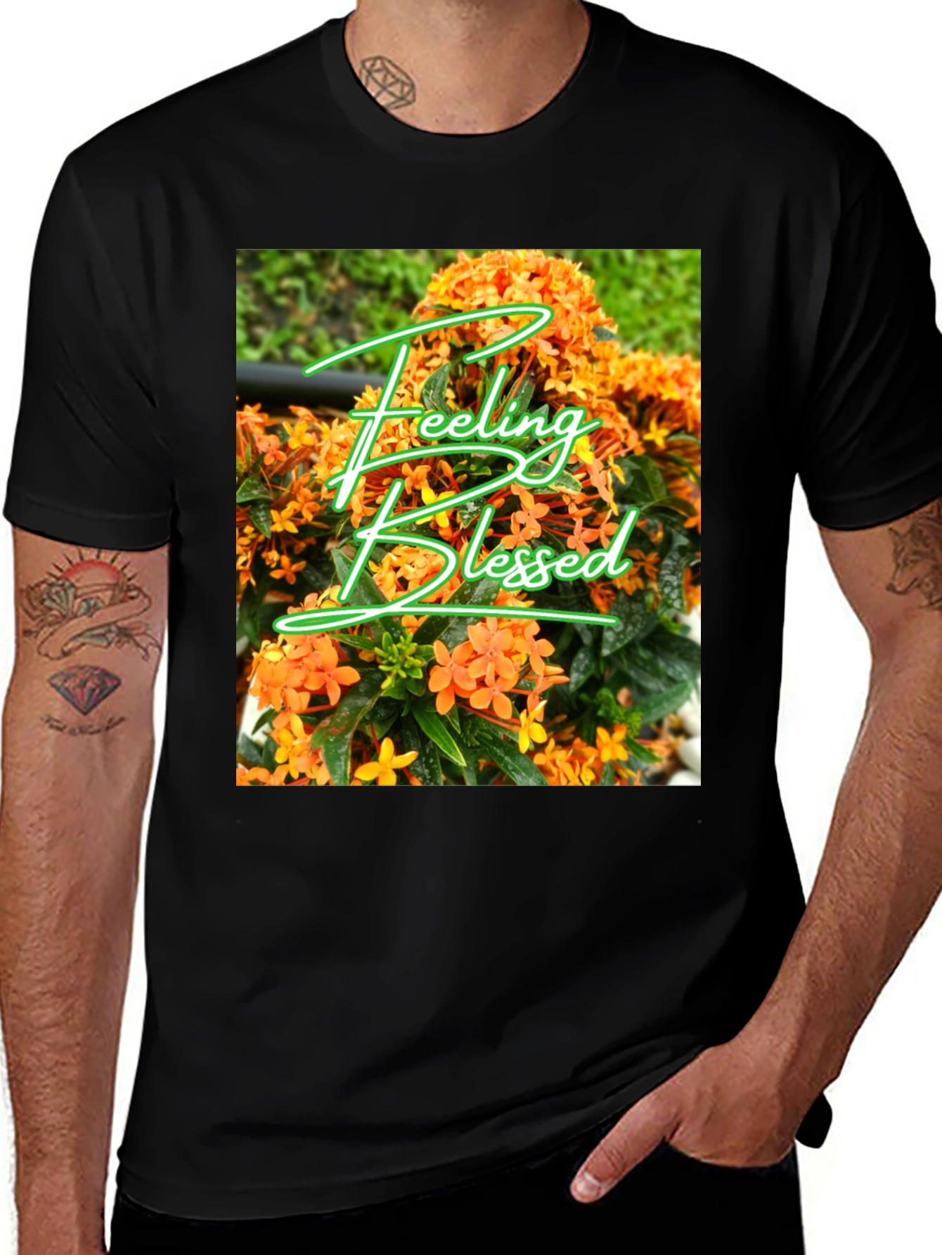 Variant 17 of Feeling Blessed Floral T-Shirt