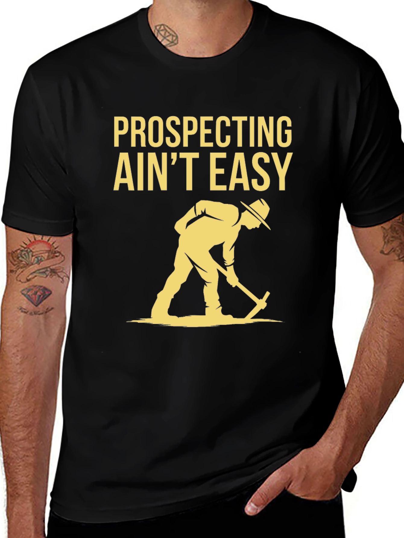 Variant 18 of Prospecting Ain't Easy Graphic T-Shirt