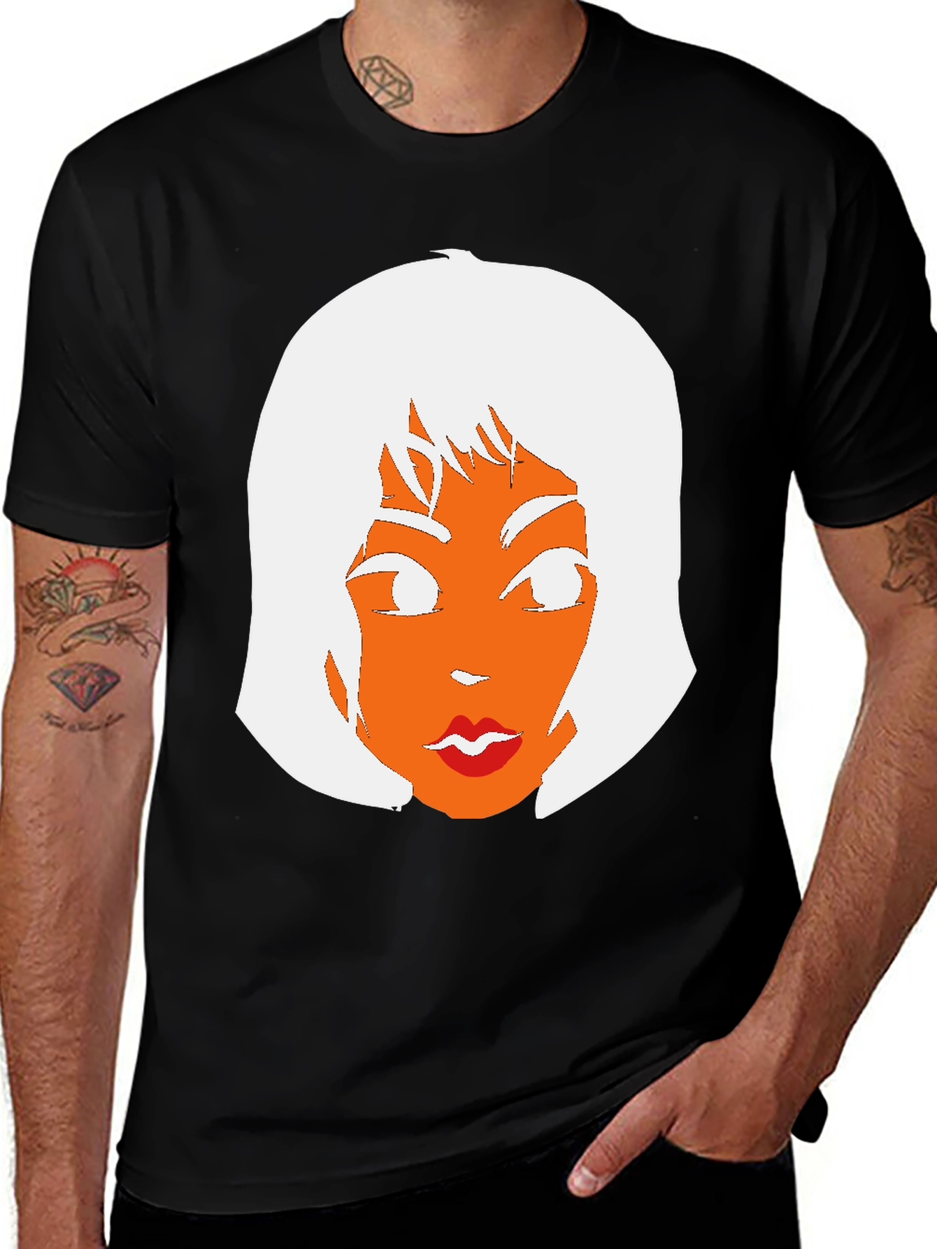 Variant 11 of Pop Art Graphic Tee - Retro Woman's Face