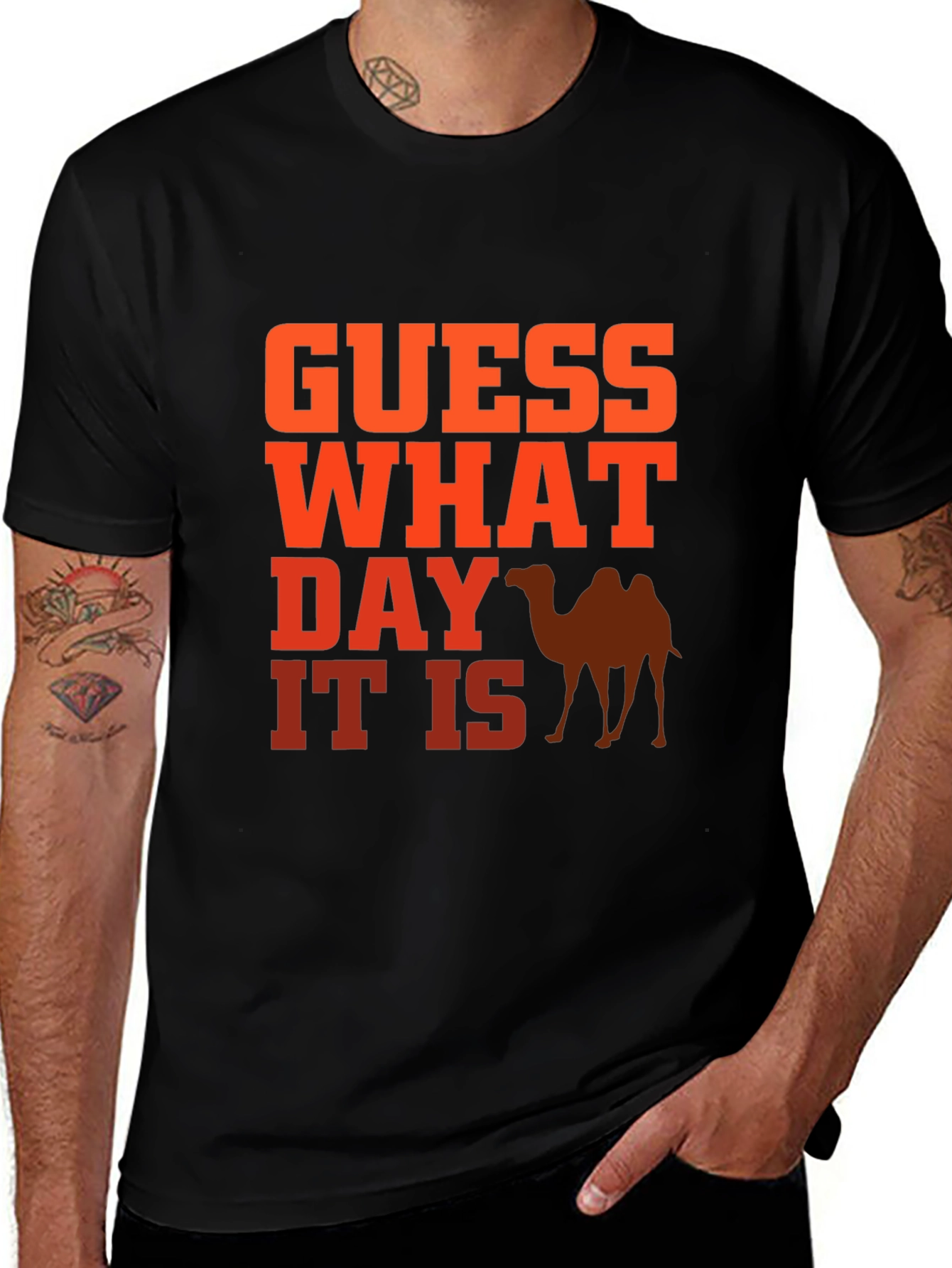 Variant 6 of Guess What Day It Is? Hump Day T-Shirt