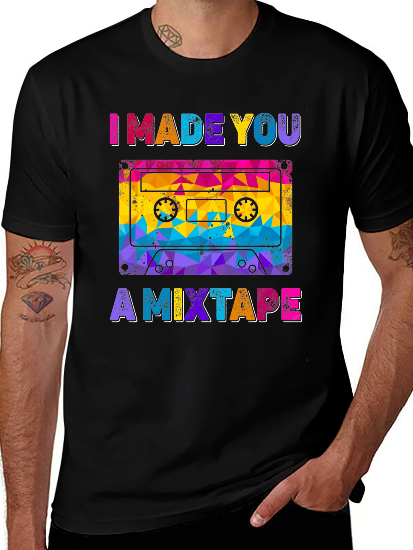 Variant 28 of I Made You a Mixtape Retro T-Shirt