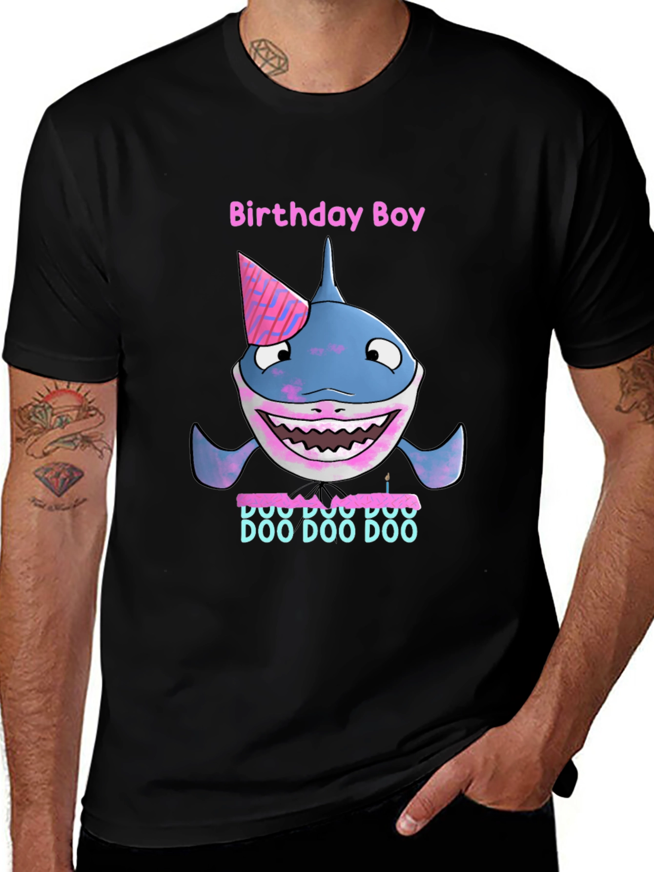 Variant 6 of Birthday Boy Shark T-Shirt