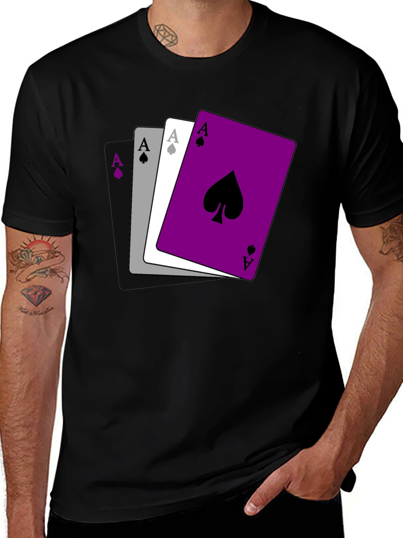 Ace Pride T-Shirt - Ace of Spades Asexual Shirt