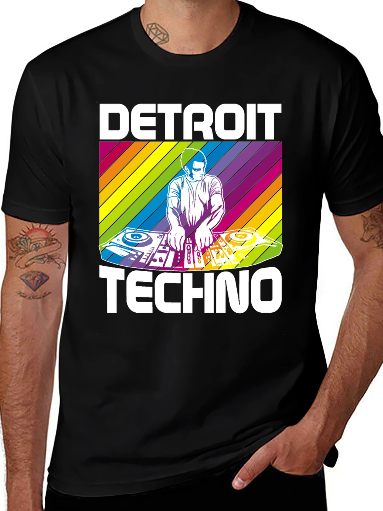 Detroit Techno Rainbow T-Shirt