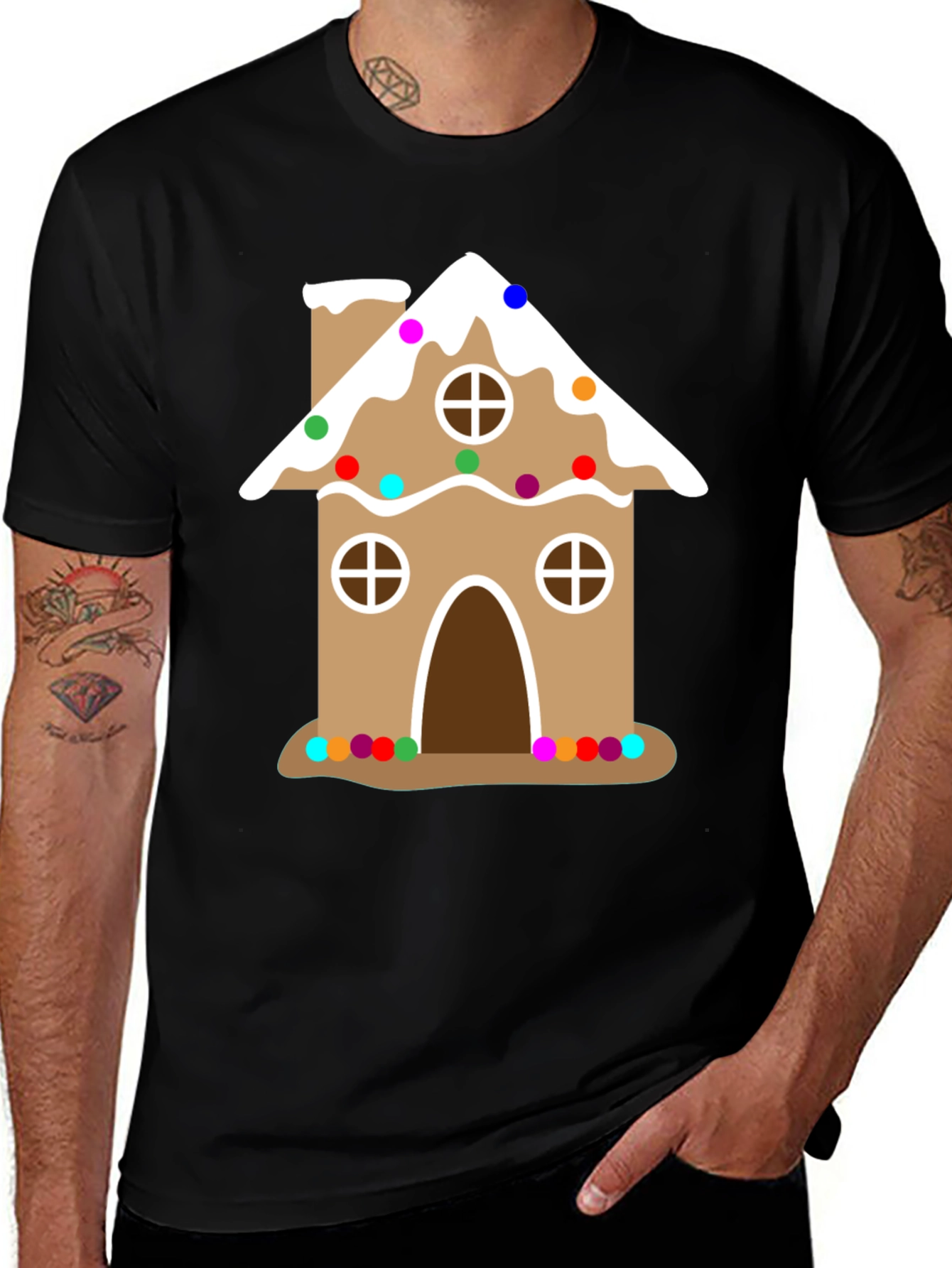 Gingerbread House Holiday T-Shirt