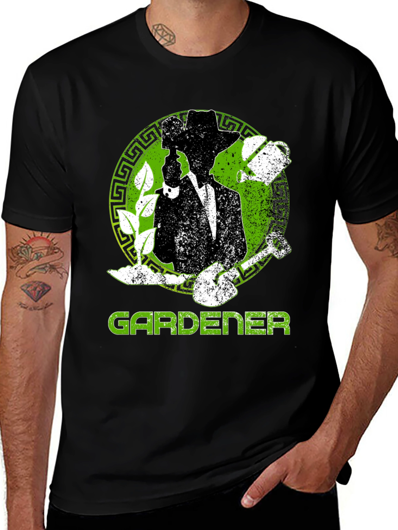 Variant 15 of Gardener T-Shirt: Silhouette Design